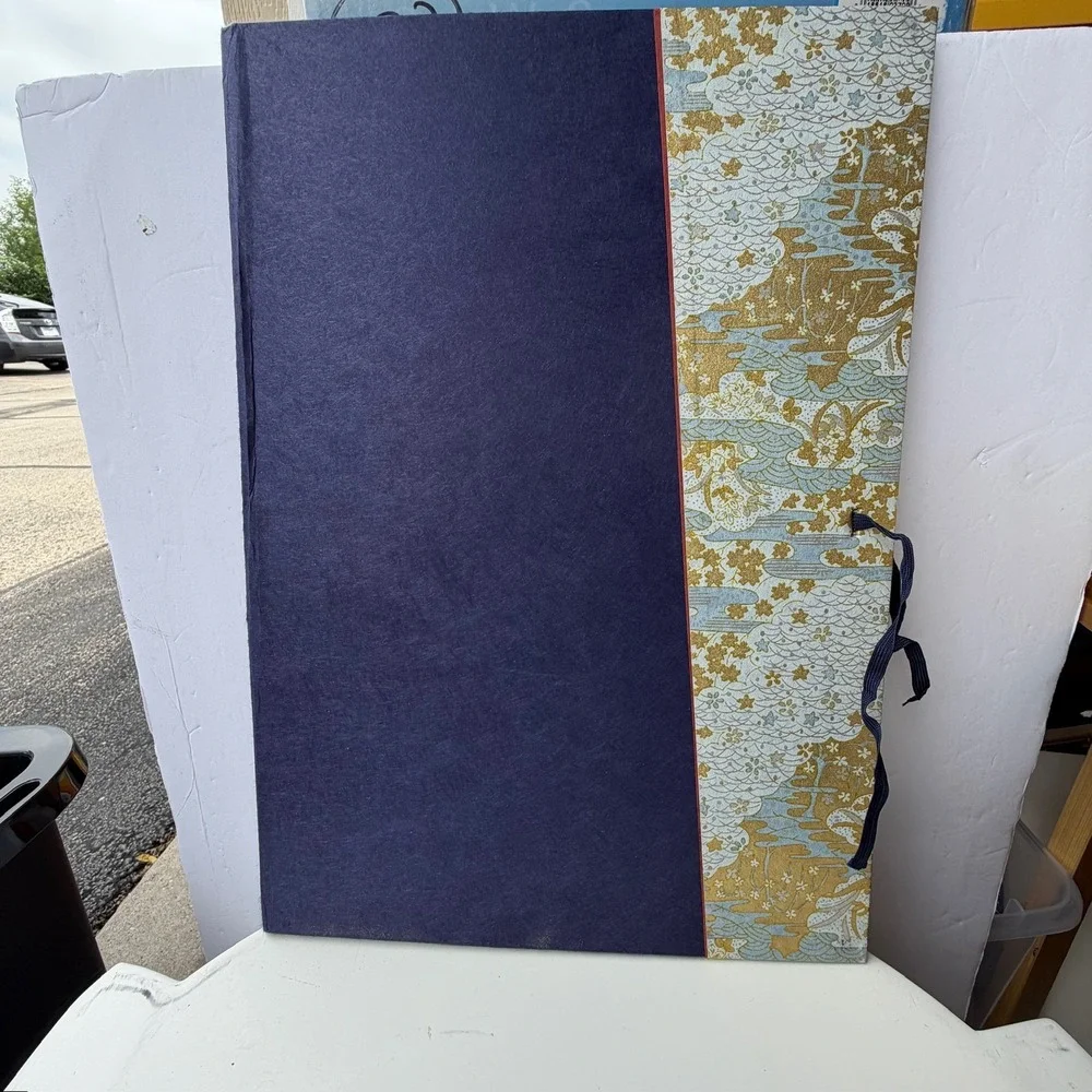 Japanese Calligraphy Paper Set in Decorative Portfolio - Traditional Shodo Hansh